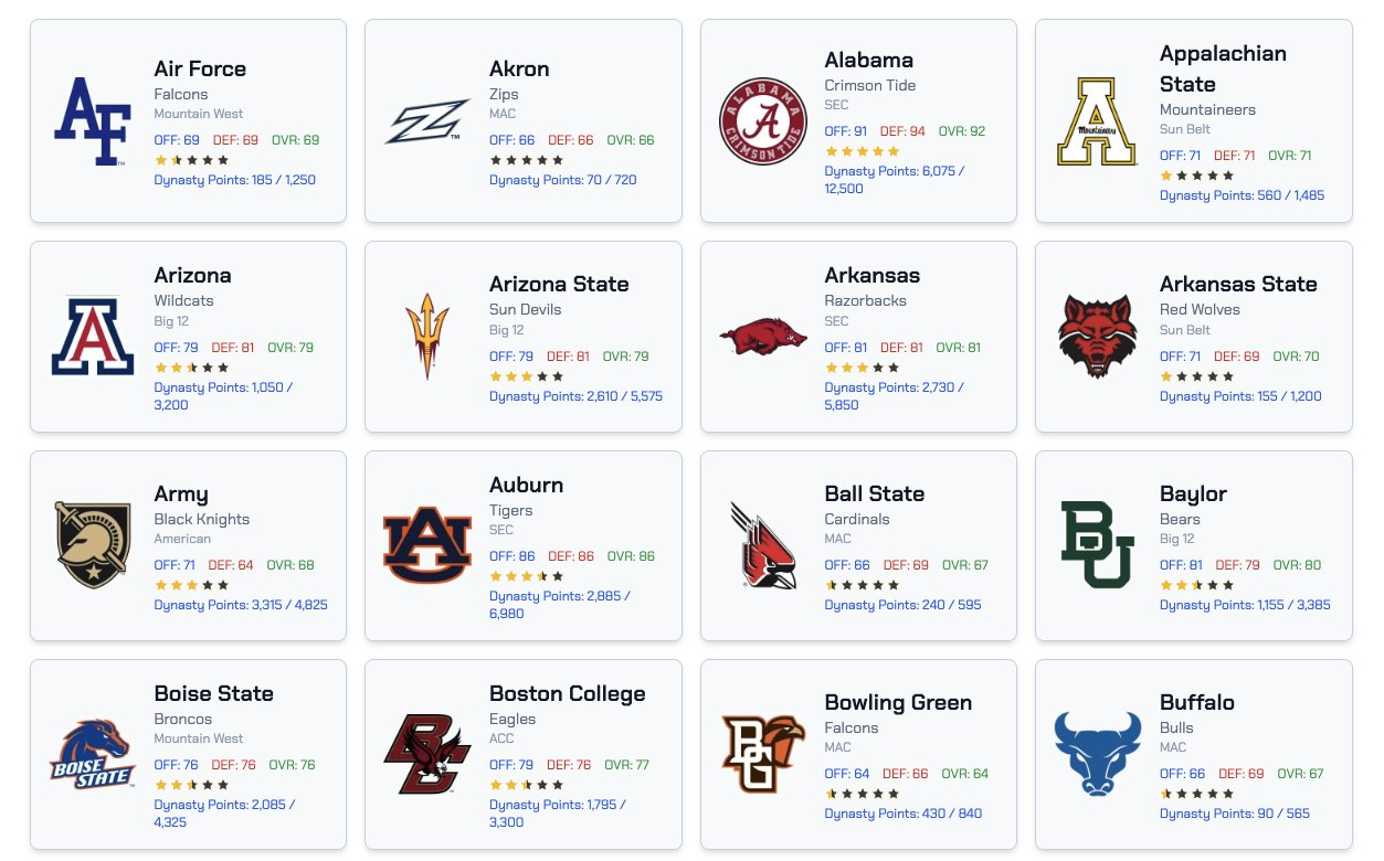 TeamCrafters - Your CFB 27 Companion
